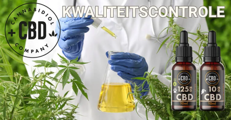 Oorspronkelijk chromatogram bij de kwaliteitscontrole
